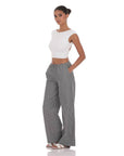 Lucy in The Sky Pinstripe Straight leg Pants in Grey