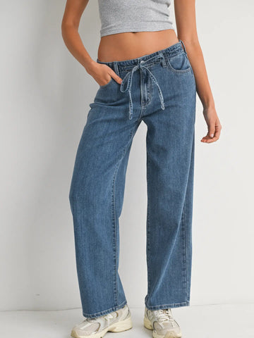 Petra Drawstring Wide Leg Jean