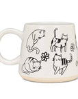 Oversized Mug with Cats