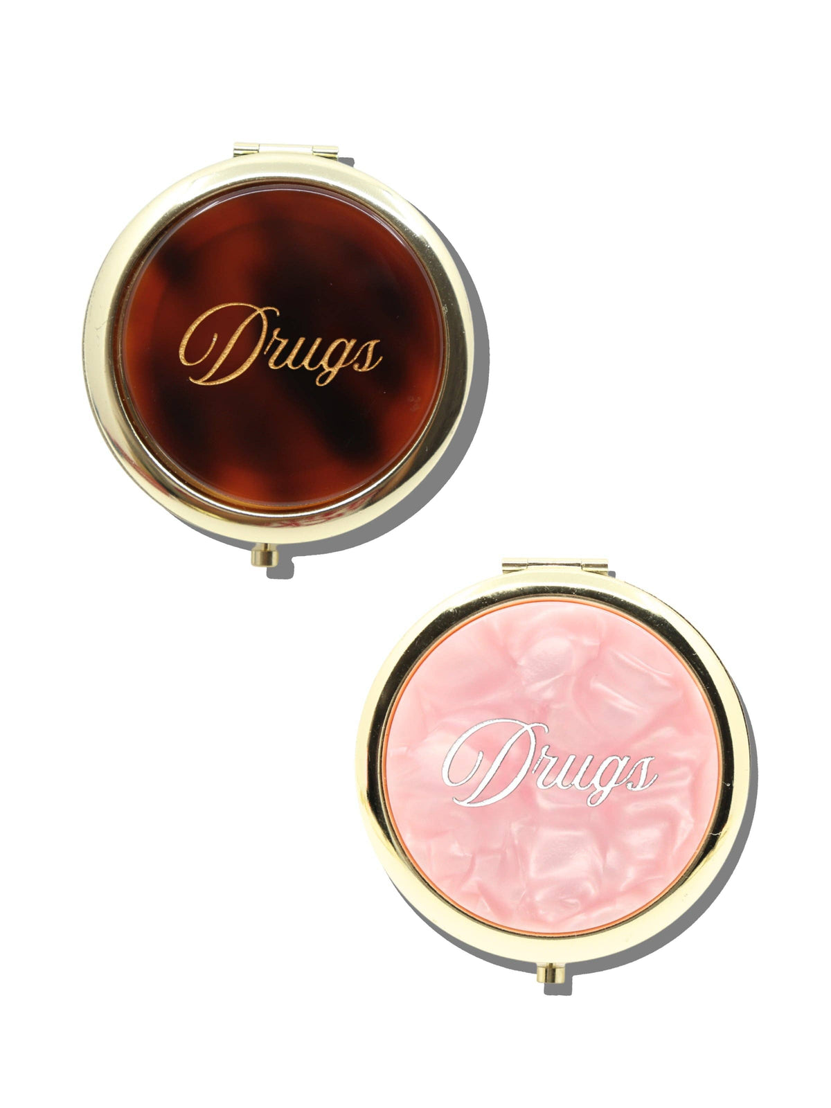 Hand-painted Drugs Handbag Hero Pill Compact