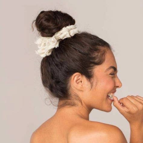 Brunch Scrunchie - Frayed Linen