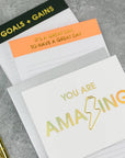 It's A Great Day, To Have A Great Day - Lined Notepad - Perforated Sheets - Bright Orange