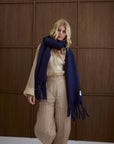 The Reykjavik Scarf  Midnight Blue