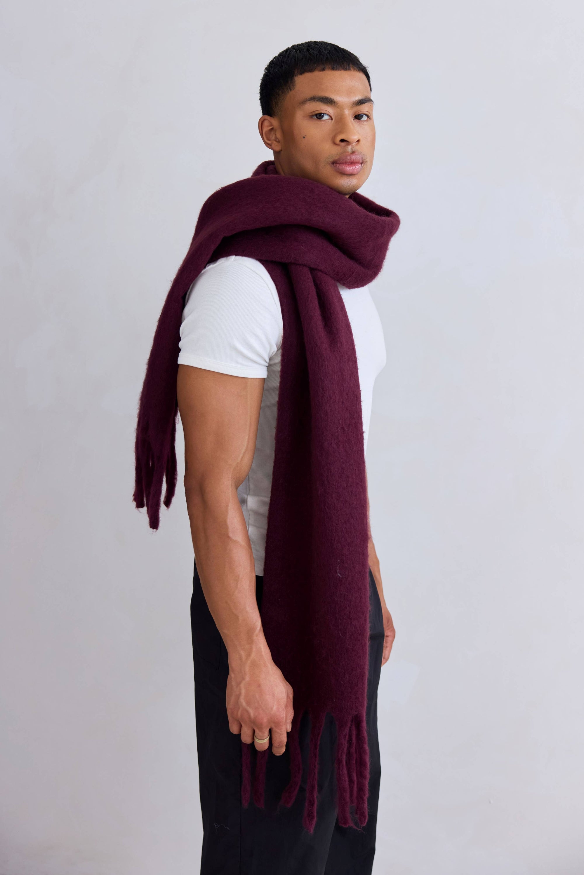 The Stockholm Scarf Cherry Lacquer