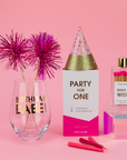 Make A Wish - Birthday Glass Bottle Safety Matches - Bright Pink