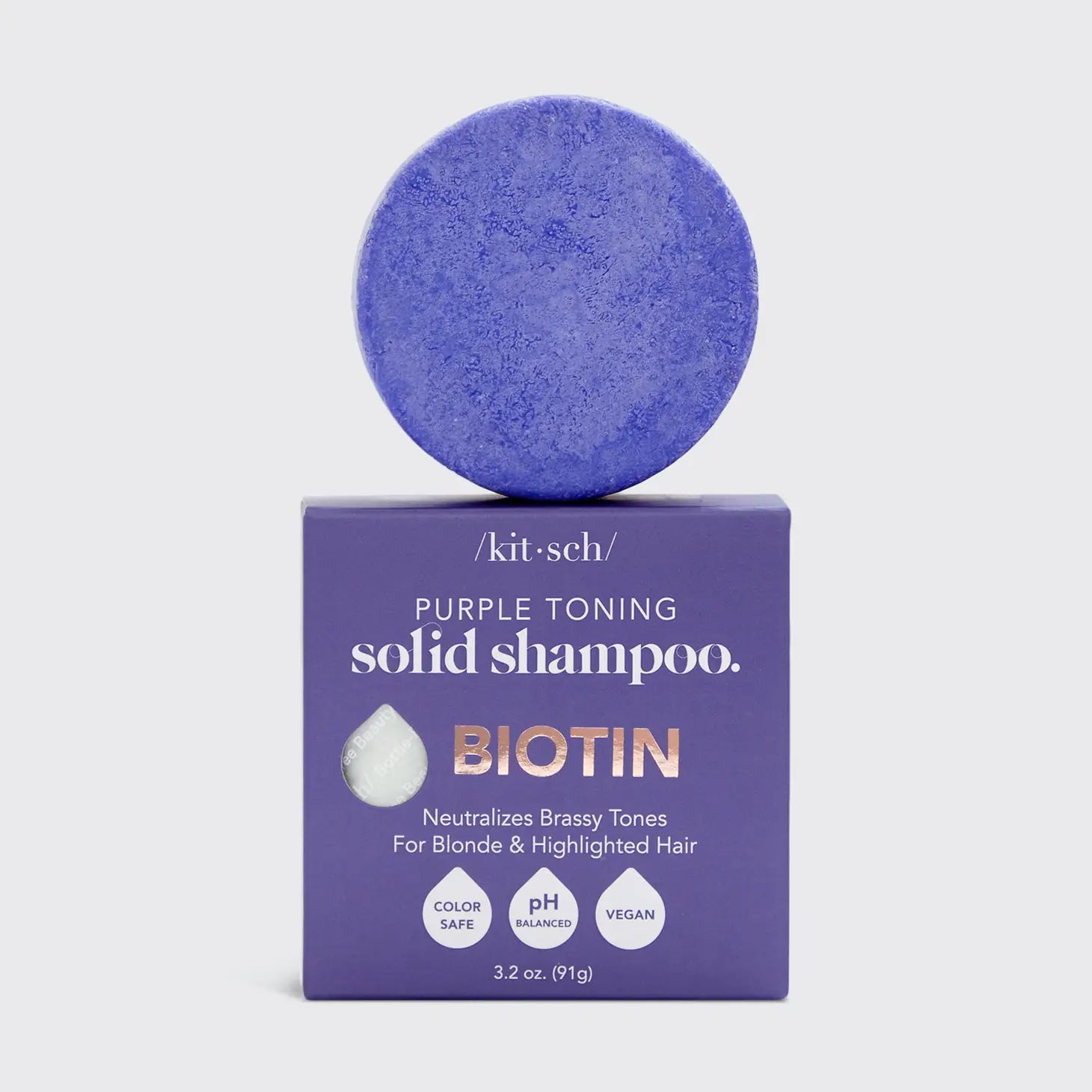 Purple Toning Solid Shampoo Bar