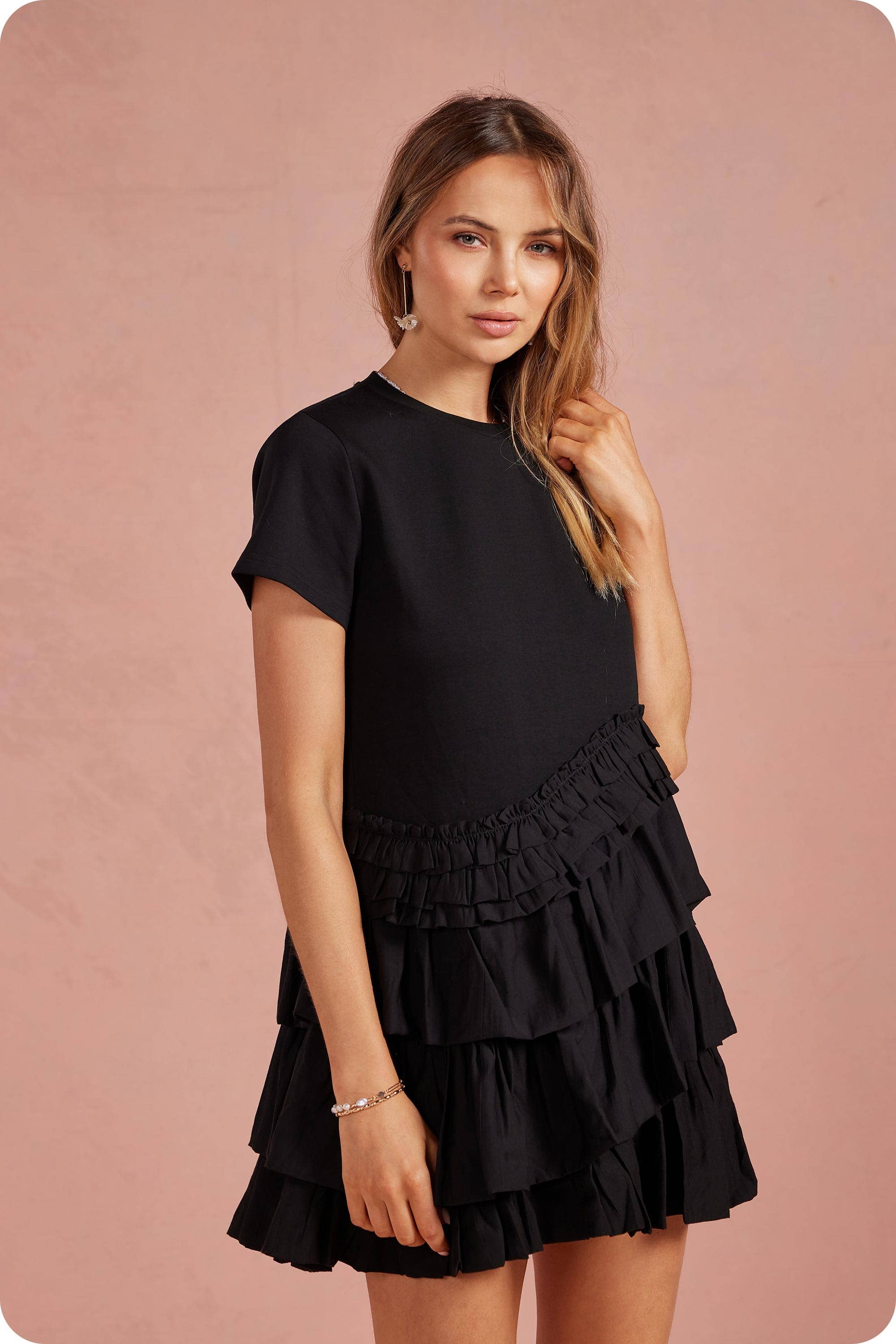 Florence Ruffle Frill Mini Dress