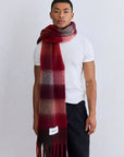 The Reykjavik Scarf  Burgundy check