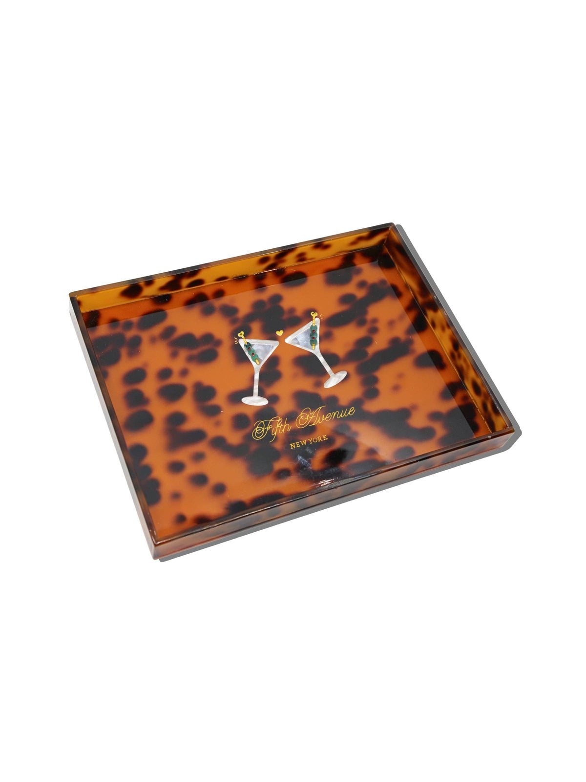 Hand-painted Martini Inlay Heirloom Tray