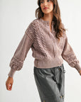 Camille Cable Knit Cardigan