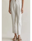 Marcello Linen Pleated Pant