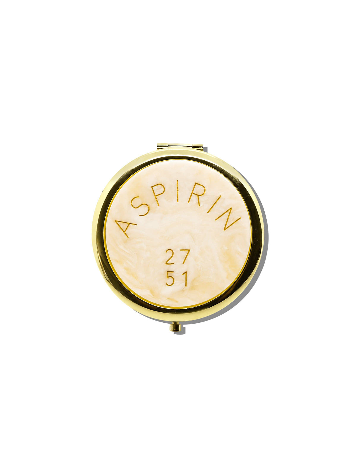 Hand-painted Aspirin Handbag Hero Pill Compact