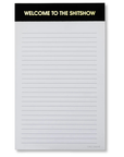 Welcome to the Shitshow - Lined Notepad - Perforated Sheets - Black