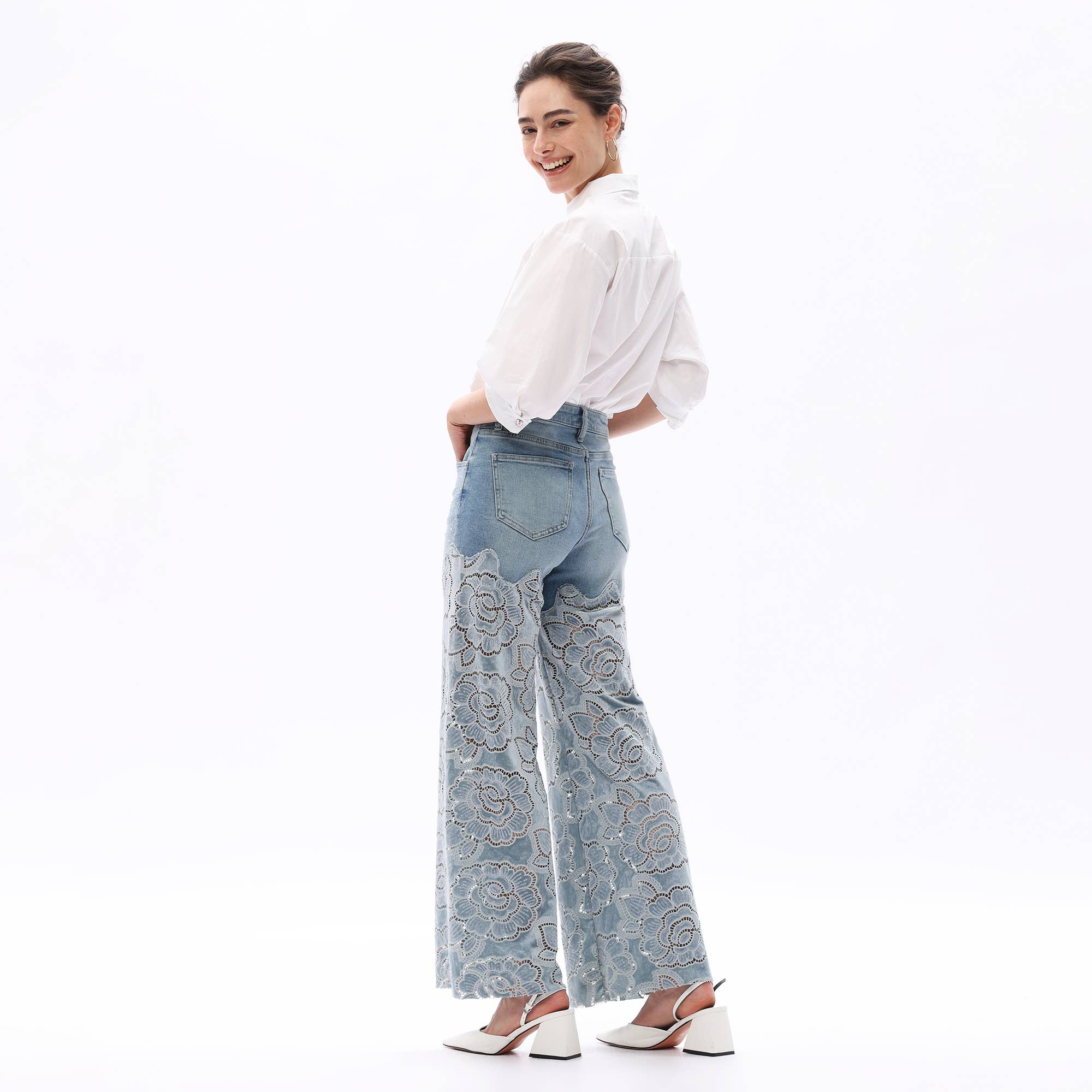 Shia Lace Detail Jeans