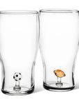 Football Icon Beer Glass