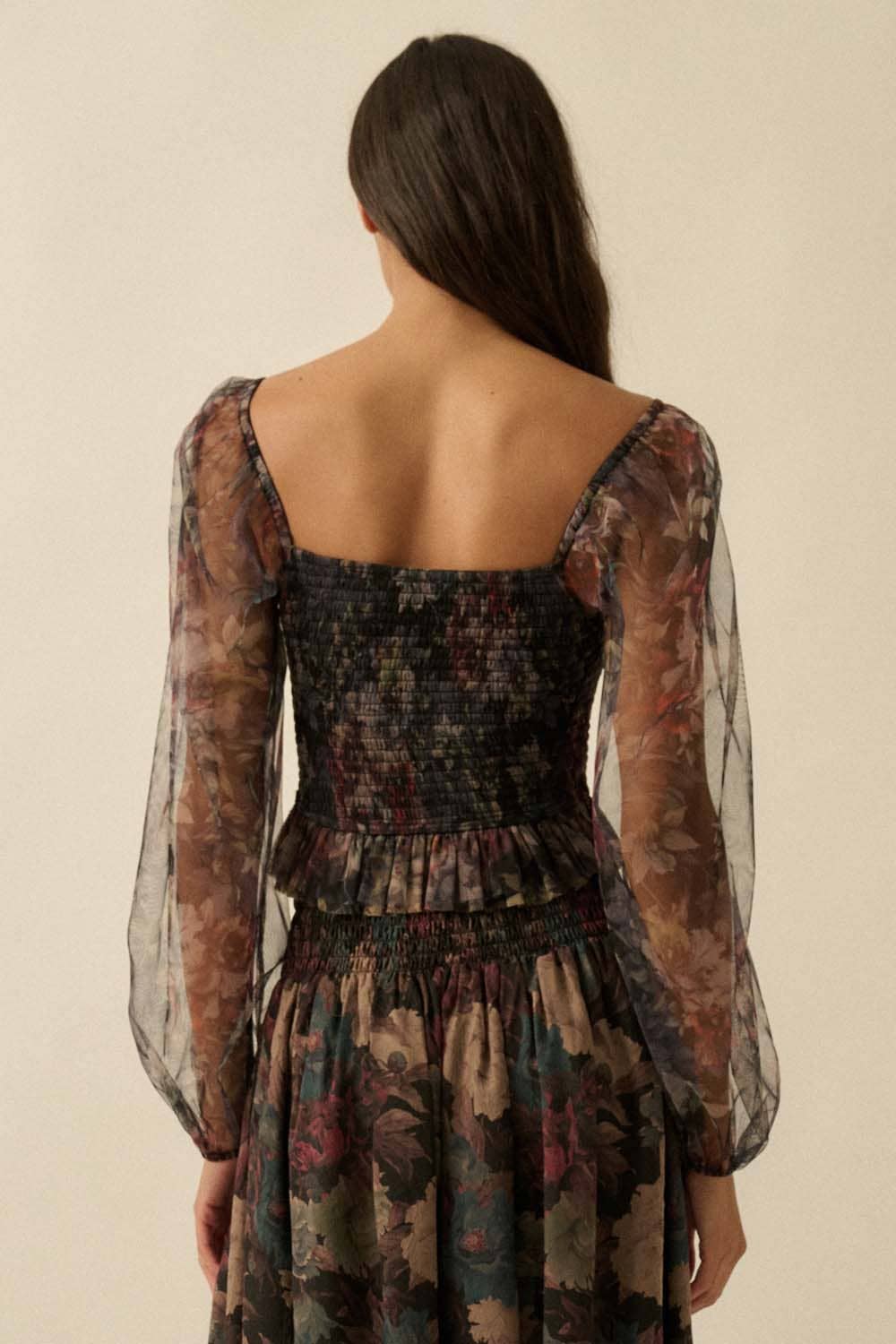 Jenny Smocked Peasant Top