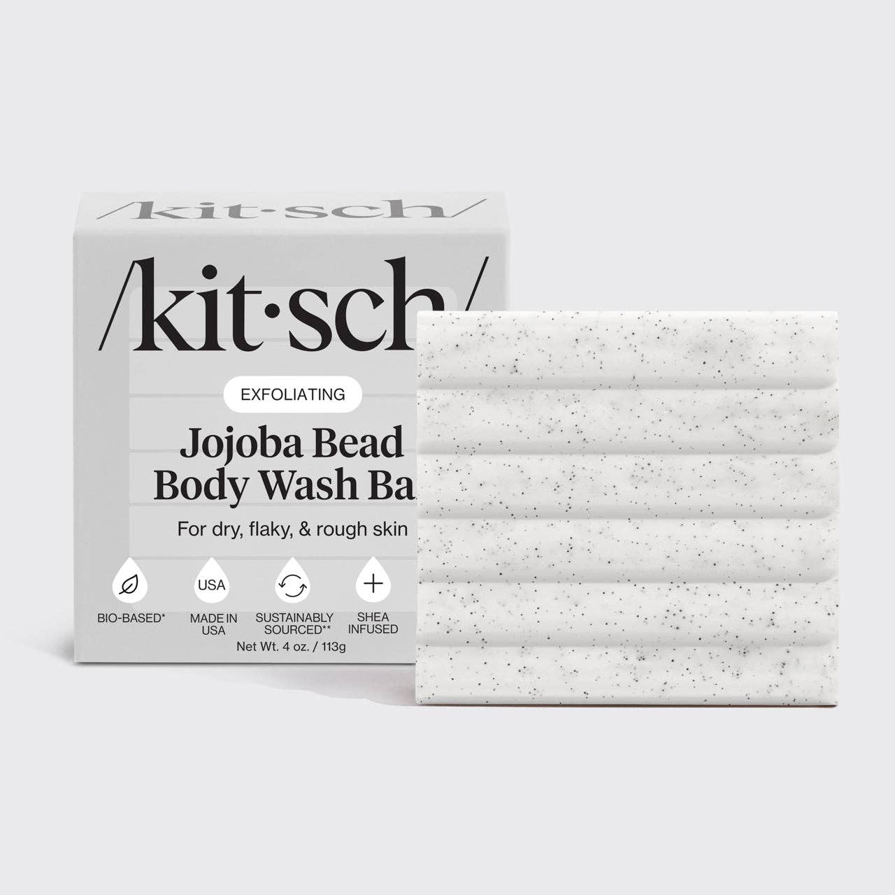 Jojoba Bead Exfoliating Body Wash Bar - sanitystyle