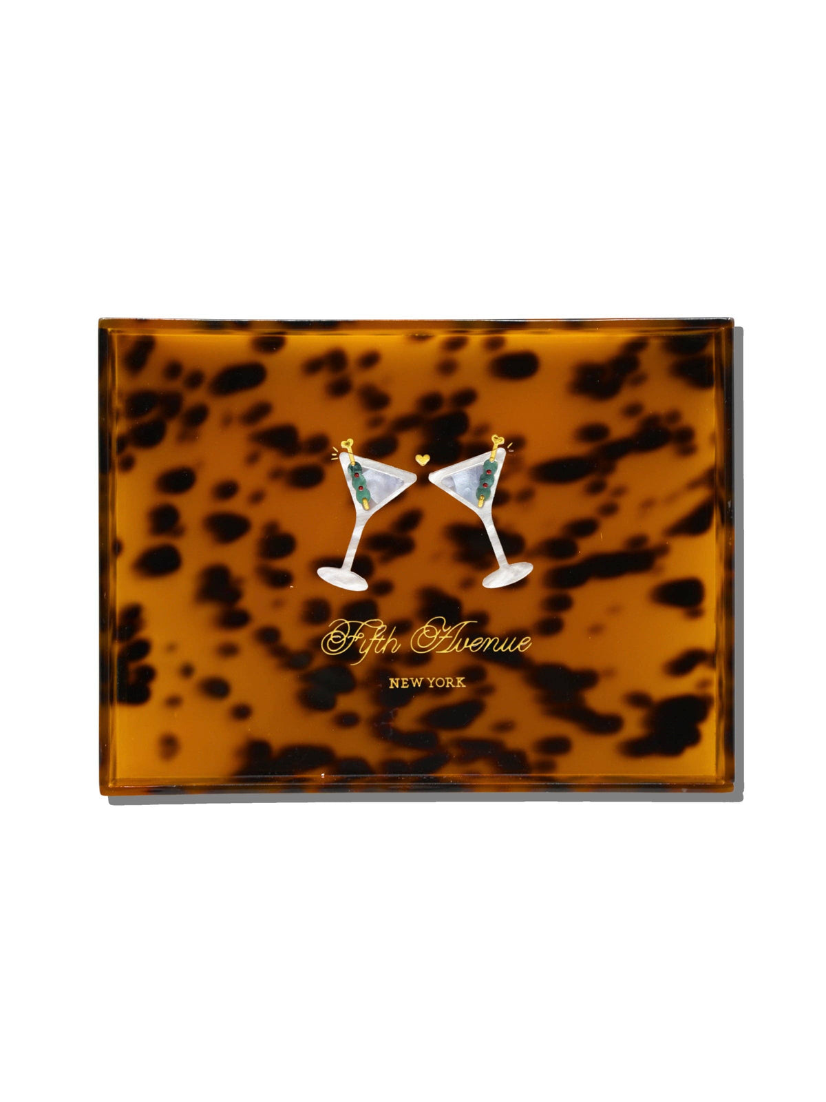 Hand-painted Martini Inlay Heirloom Tray
