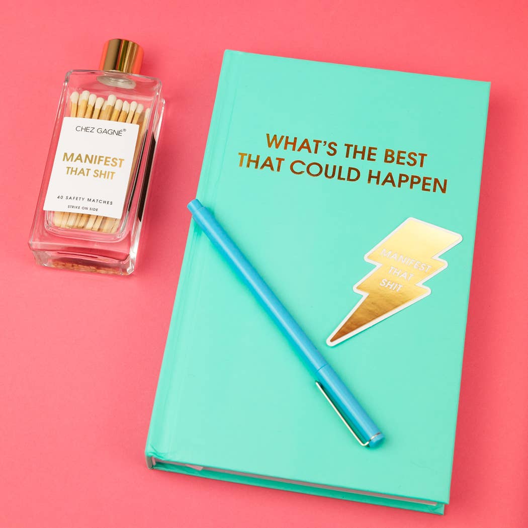 Manifest That Shit - Glass Bottle Safety Matches - White – SANITY