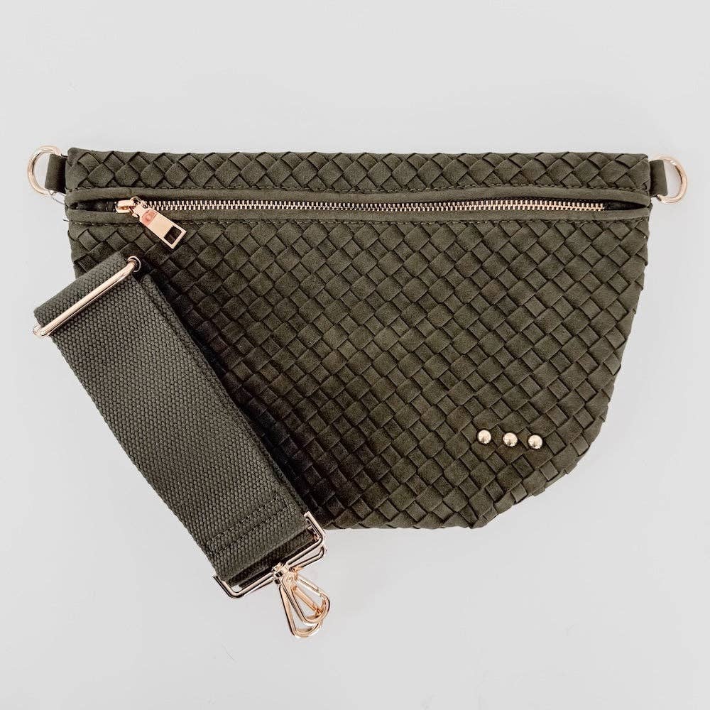 Suede Westlyn Woven Bum Bag