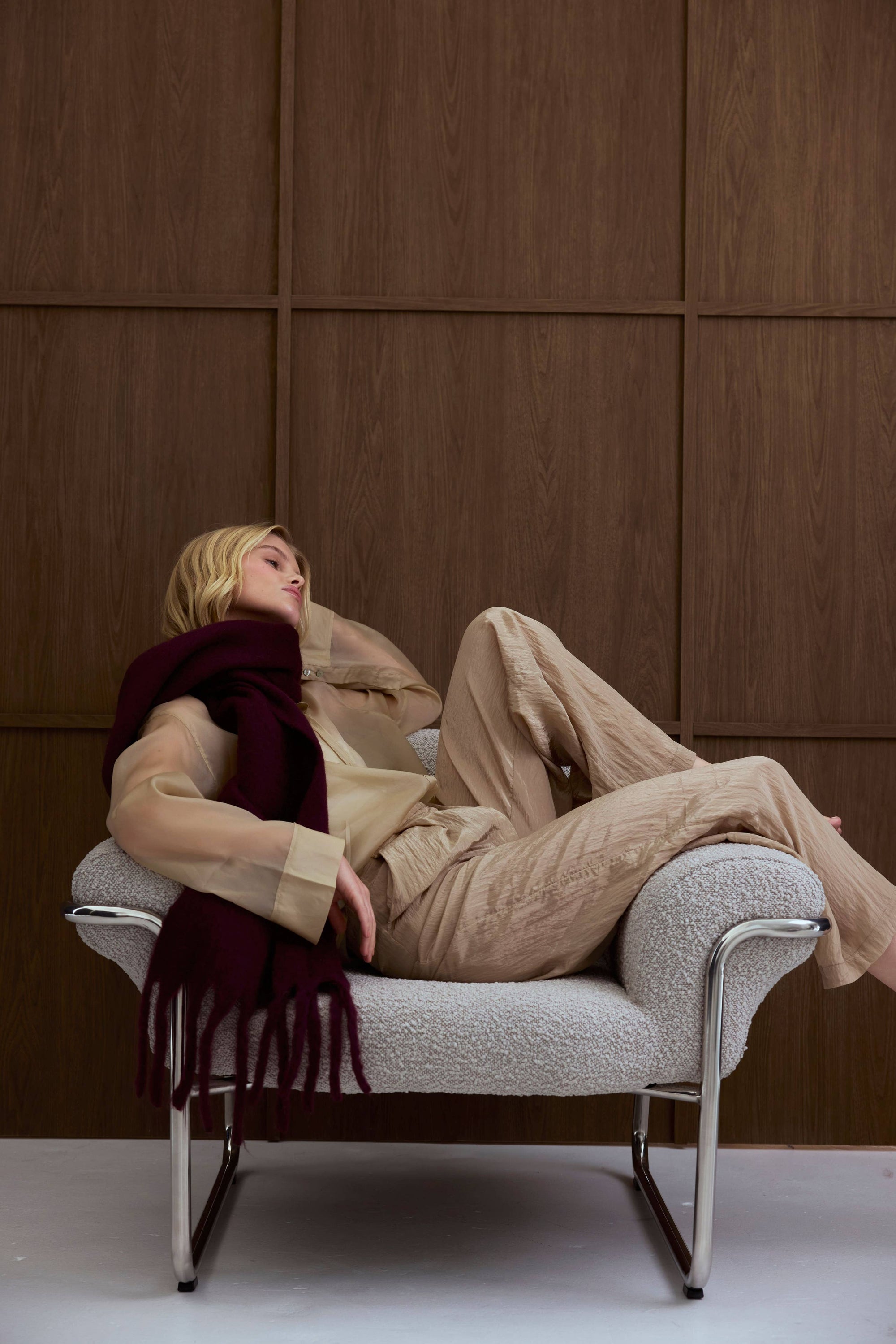 The Stockholm Scarf Cherry Lacquer