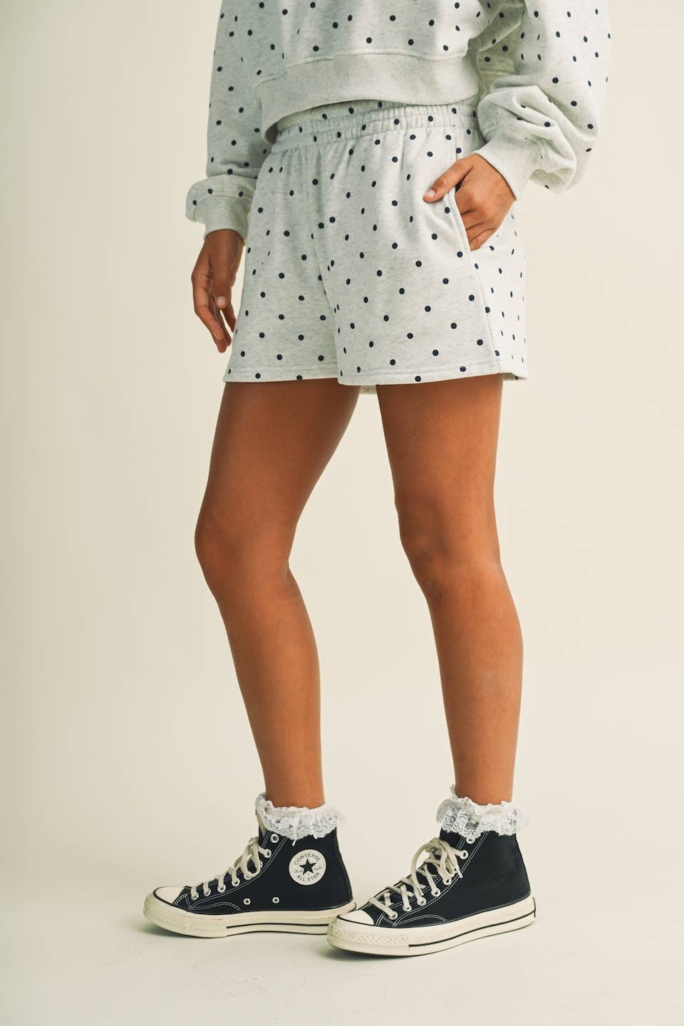 Polka Dot Sweatshort