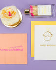 Make A Wish - Birthday Glass Bottle Safety Matches - Bright Pink