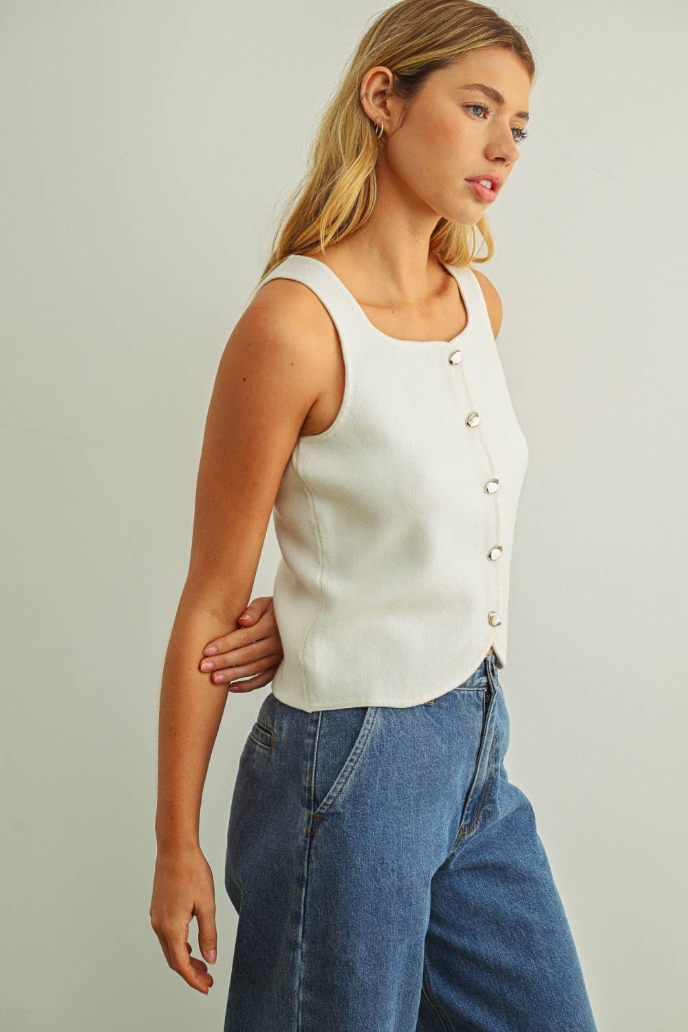 Vanna Knit Vest Top