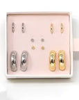 Everyday Earrings Gold + Silver Set