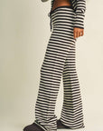 Striped Relaxed Pants with Drawstring Waist