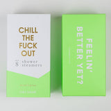 Chill the Fuck Out Shower Steamers - Eucalyptus - Set of 8 Tabs