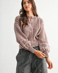 Camille Cable Knit Cardigan