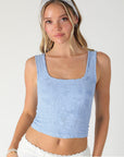 Stacie Double Lace Square Crop Tank