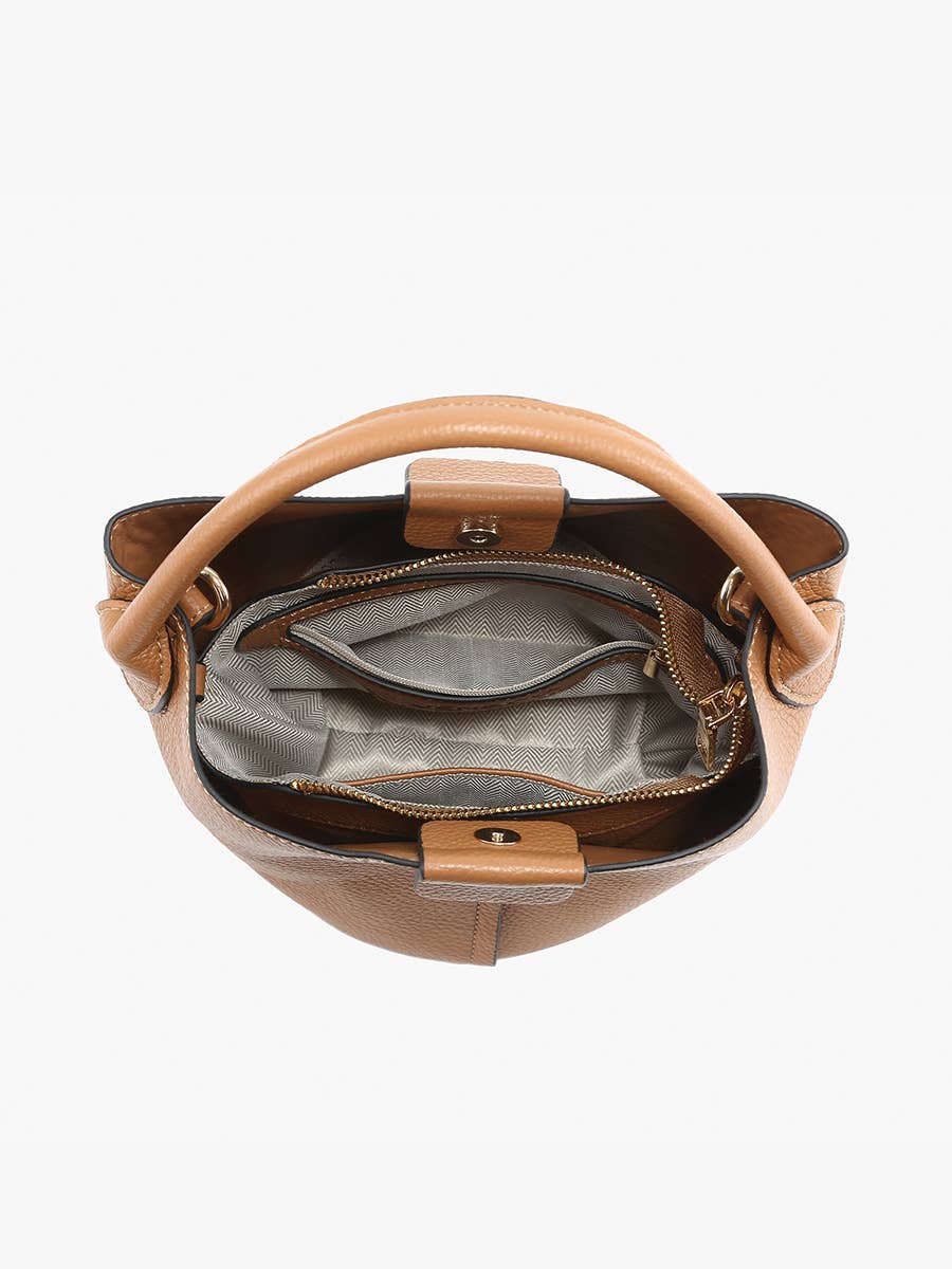 M2528 Farrah Bucket Bag w/ Top Handle &amp; Inner Bag