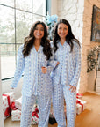 Blue Christmas Pajama Set