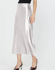 Satin Slip Midi Skirt