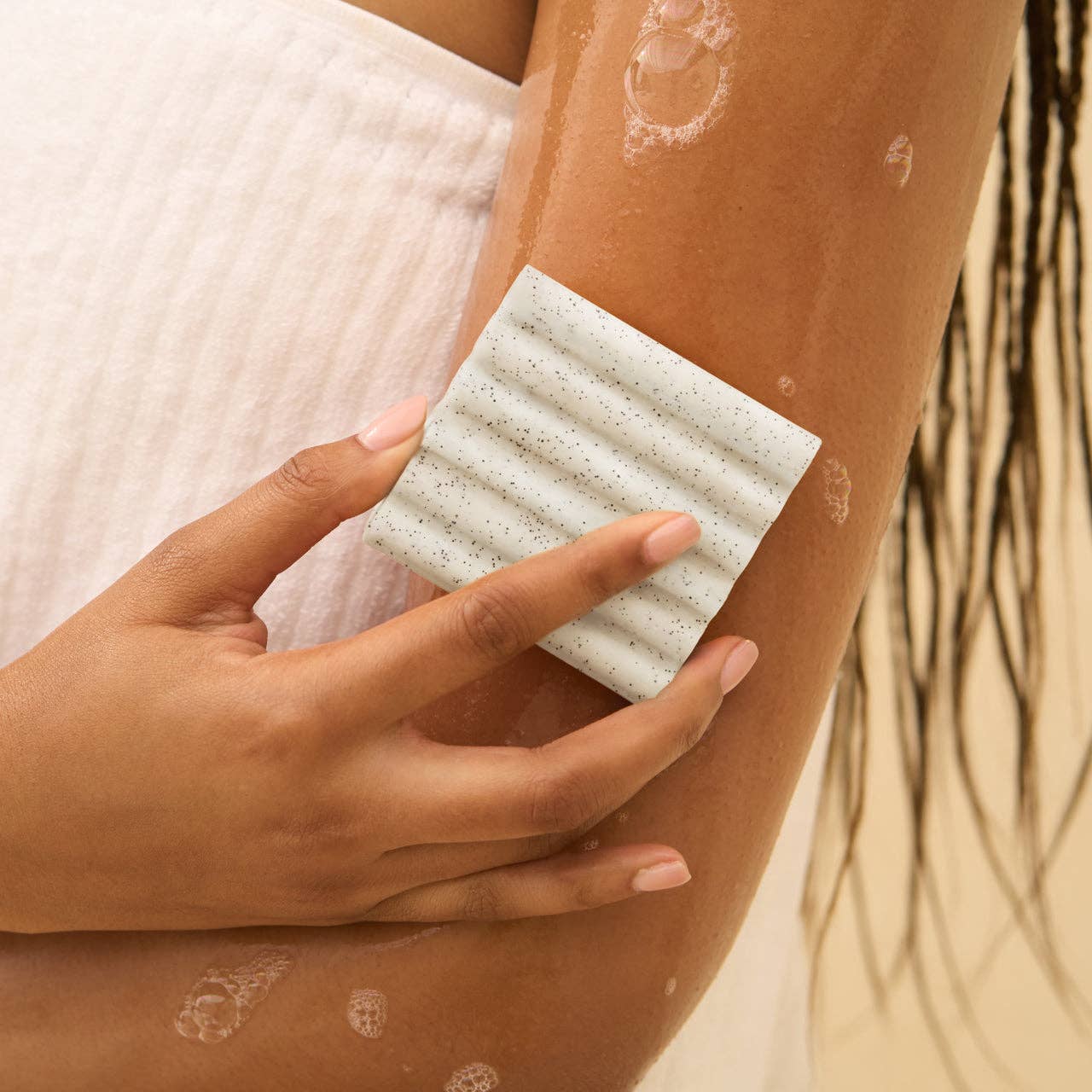 Jojoba Bead Exfoliating Body Wash Bar - sanitystyle