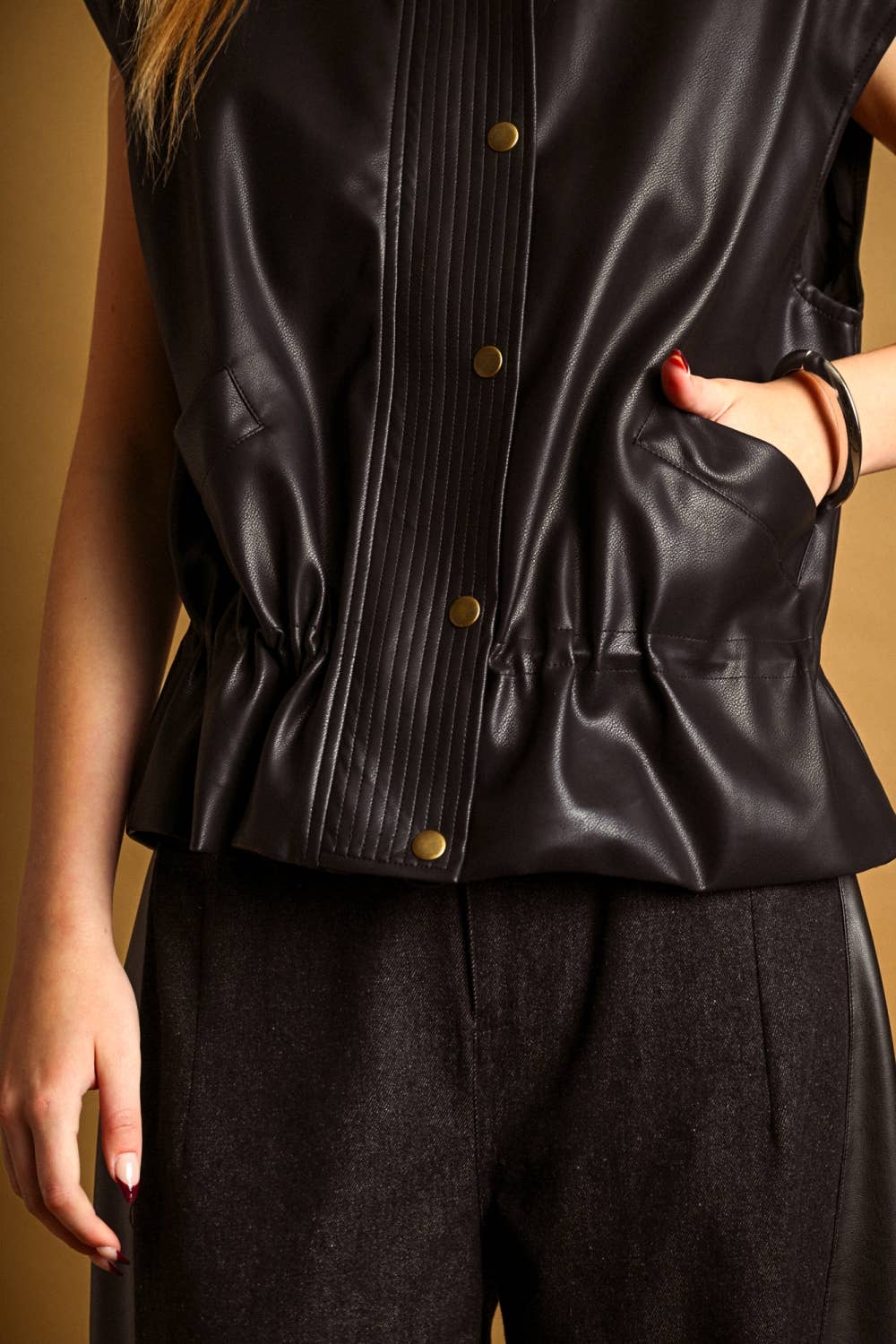Matty Leather Vest