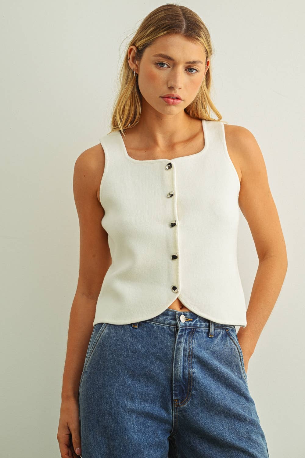 Vanna Knit Vest Top