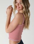Paula Striped Square Neck Tank