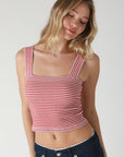 Paula Striped Square Neck Tank
