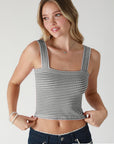 Paula Striped Square Neck Tank