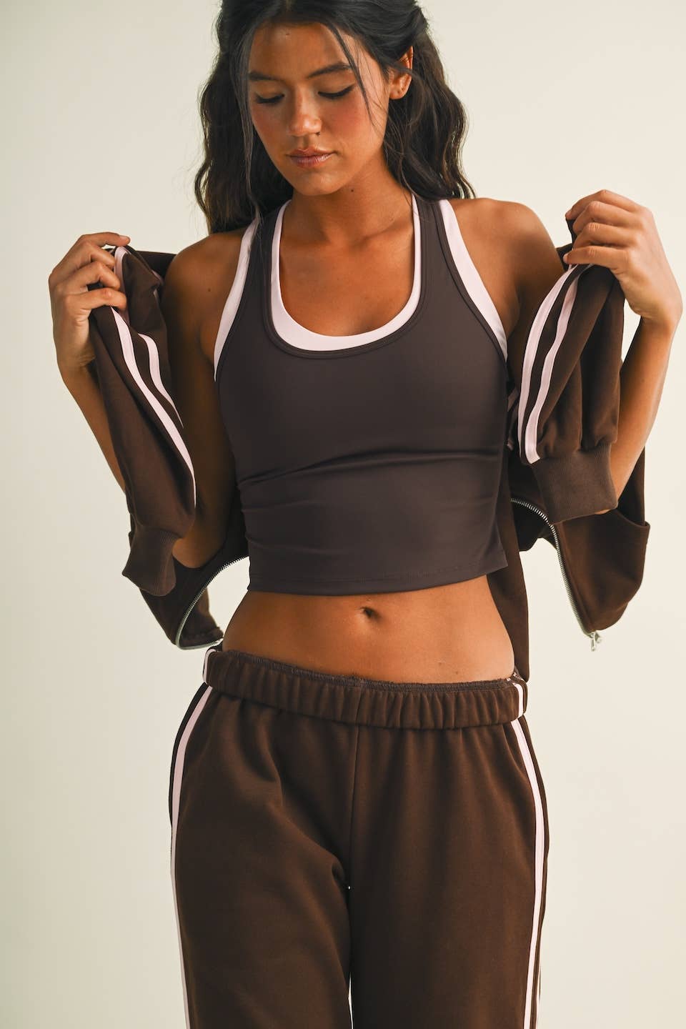 Double Layered Racerback Tank Top