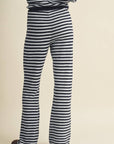 Striped Relaxed Pants with Drawstring Waist