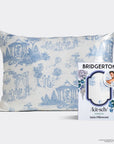 Bridgerton x Kitsch Satin Pillowcase in Garden Toile