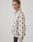 Cora Polka-Dot Half Zip