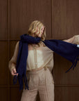 The Reykjavik Scarf  Midnight Blue