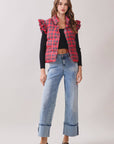 Rosalyn Plaid Vest