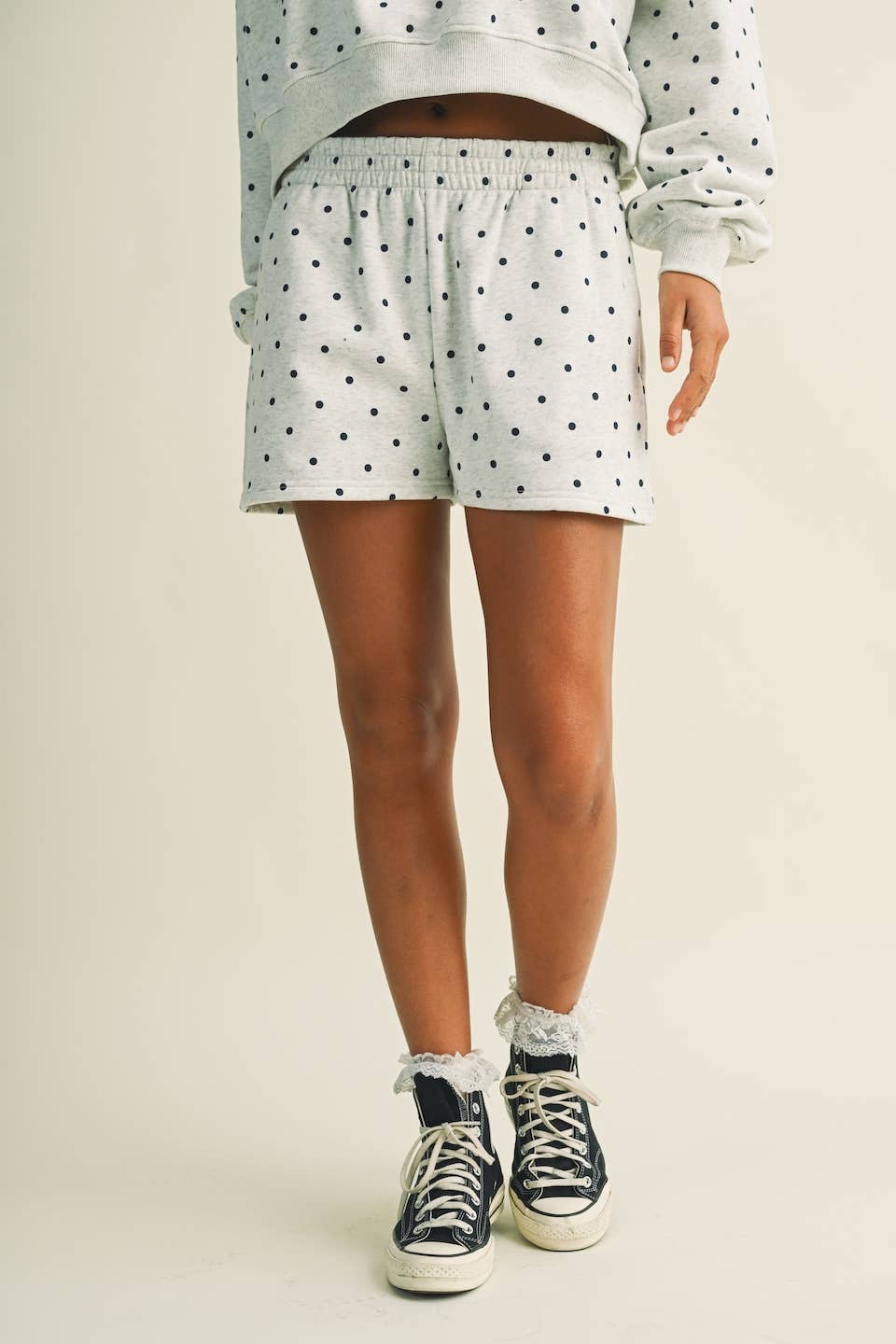 Polka Dot Sweatshort