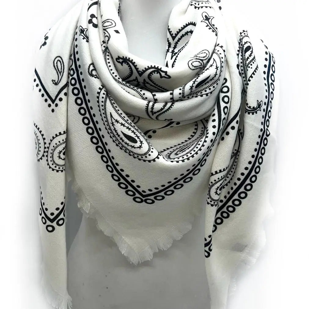 Frayed Square Bandana Scarf - sanitystyle